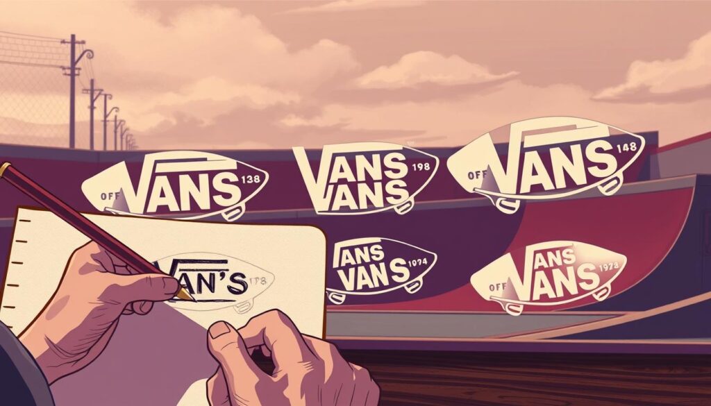 criação do logotipo da Vans criação do logotipo da Vans