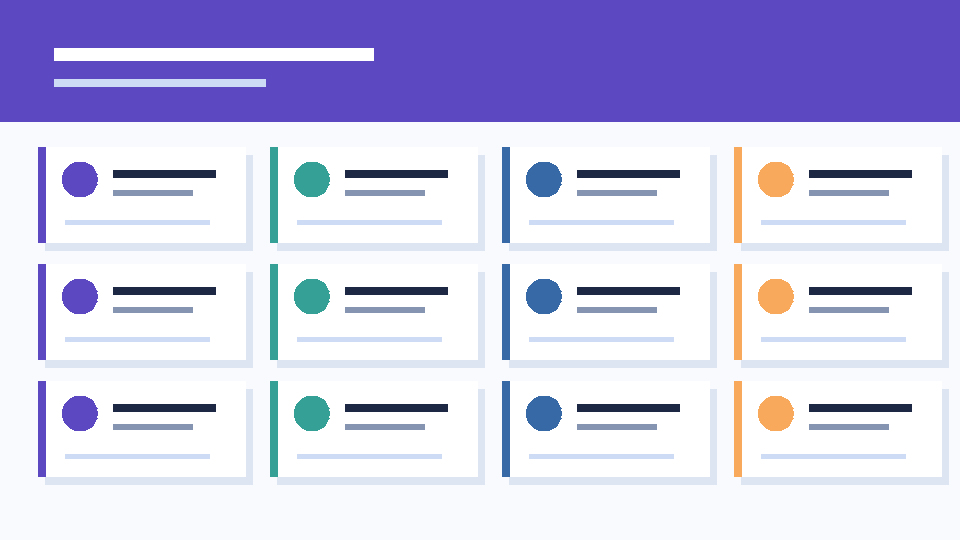 Infográfico original com doze cartões de perguntas para um briefing de cliente